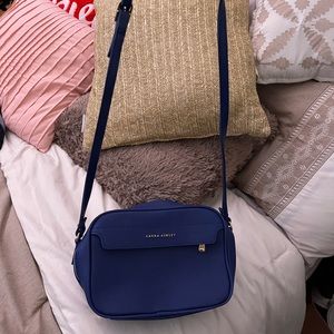 Blue cross body